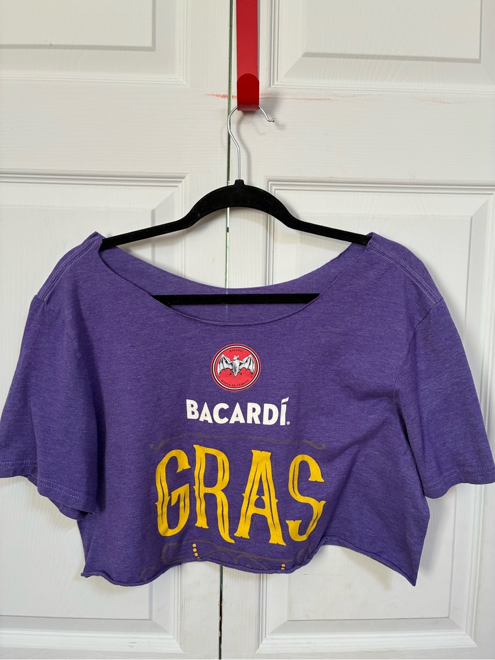 Bacardí Purple Mardi 'Gras' Custom Cropped Tee